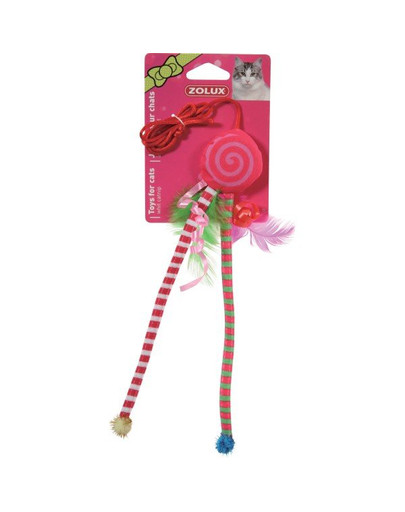 Zolux žaislas Candy Toys - žaislas saldainis su katžole raudonas