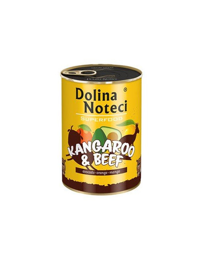 DOLINA NOTECI Premium SuperFood konservai su kengūriena ir jautiena 400 g.