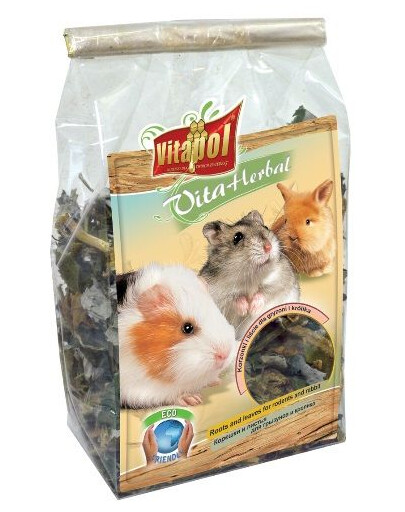 Vitapol Vitaherbal žolelių  šaknys ir lapai graužikams 100 g