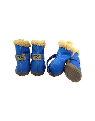 ZOLUX T2 šunų batai (4,5 x 3,5 cm viršutinio aukščio 7 cm) Mėlyni 4 vnt.