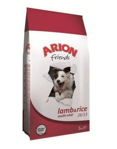 Arion Friends Lamb & Rice Multi-Vital sausas šunų maistas 13 kg + 2 kg DOVANA