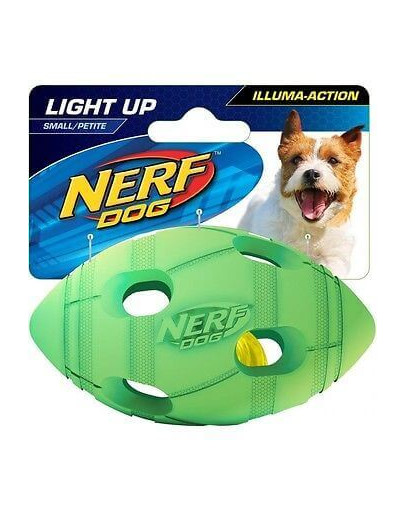 Nerf žaislas LED futbolo kamuolys mažas žalias/oranžinis