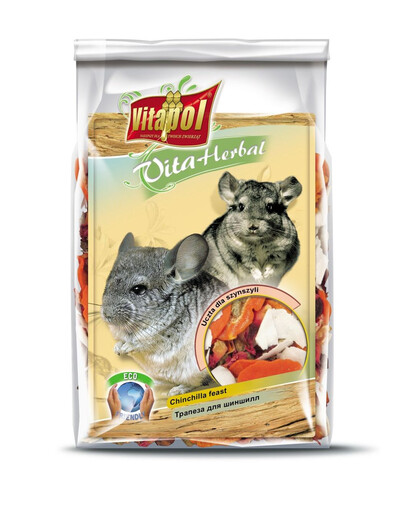 VITAPOL HERBAL šinšiloms Vaišės 150g