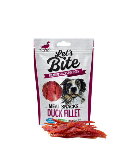 BRIT Let's Bite meat snacks duck fillet skanėstai šunims 300 g