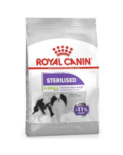 ROYAL CANIN Sterilised X-Small 1,5 kg sausas maistas suaugusiems, kastruotiems,  mažų veislių šunims