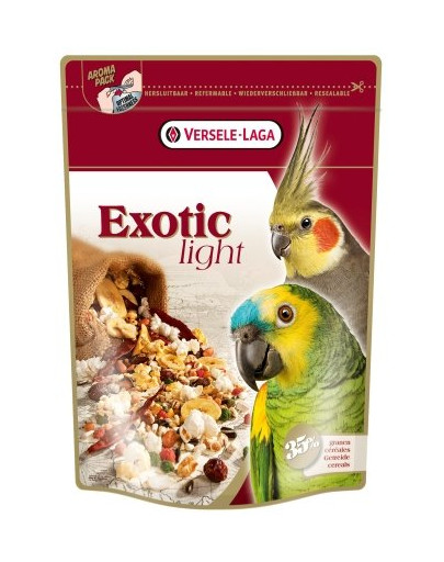 Versele-Laga Exotic Light 750 g maistas vidutinėms ir didelioms papūgoms