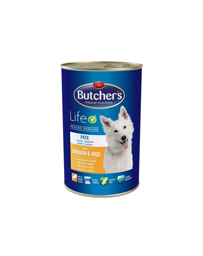 BUTCHER'S Life konservai su vištiena ir ryžiais 1200 g