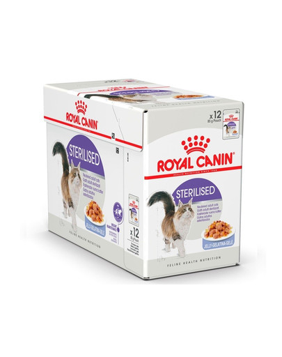 ROYAL CANIN Cat Sterilised konservai drebučiuose 12 x 85 g