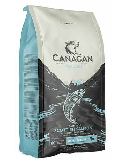 CANAGAN Dog Small Breed Scottish Salmon 6 kg sausas maistas mažų veislių šunims Škotijos lašiša