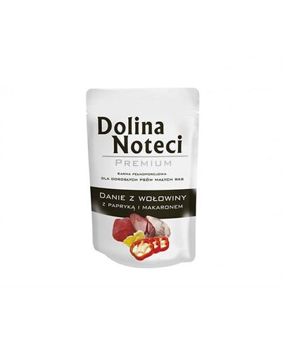 DOLINA NOTECI Premium patiekalas jautiena su paprikomis ir makaronais 100 g