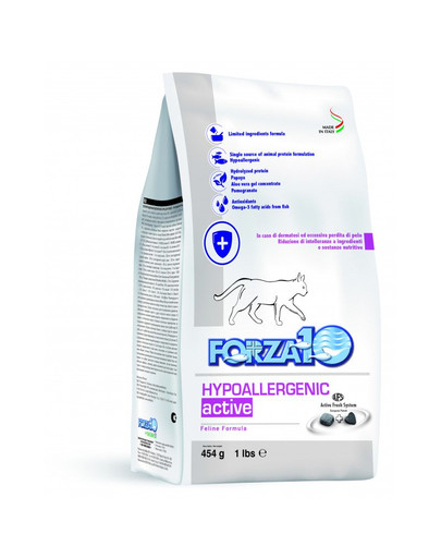 FORZA 10 Hypoallergenic Active Cat sausas hipoalerginis maistas katėms 454 g