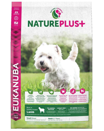 EUKANUBA Nature Plus+ Adult Small Breed Rich in freshly frozen Lamb 2,3 kg