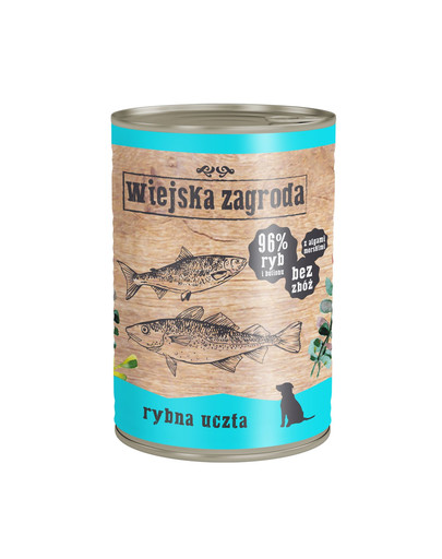 WIEJSKA ZAGRODA Žuvų šventė 400 g maistas be grūdų