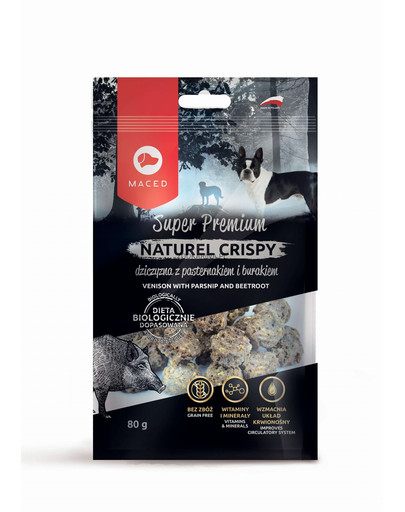 MACED Super Premium Naturel Crispy Elniena su pastarnokai  80 g