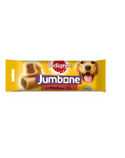 PEDIGREE Jumbone (vidutiniai šunys) jautienos skanėstas 90 g x 20
