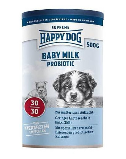 Happy Dog Puppy Milk Probiotic pieno pakaitalas šuniukams 500 g