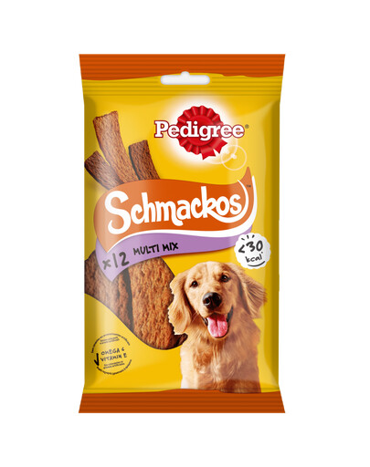 PEDIGREE Schmackos 86 g šunų skanėstai su jautiena 12 vnt.