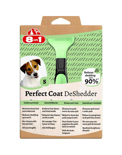 8IN1 Perfect Coat DeShedder Dog S - šukavimo įrankis šunims S