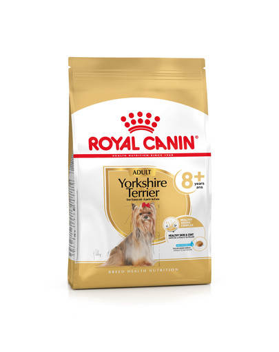 ROYAL CANIN Yorkshire Terrier Adult 8+ 1,5 kg  sausas maistas suaugusiems Jorkšyro terjerams, vyresniems nei 8 metai