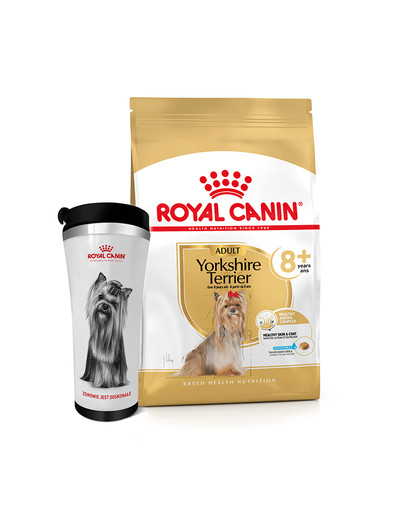 ROYAL CANIN Yorkshire Terrier Adult 8+ 1,5 kg  sausas maistas suaugusiems Jorkšyro terjerams, vyresniems nei 8 metai