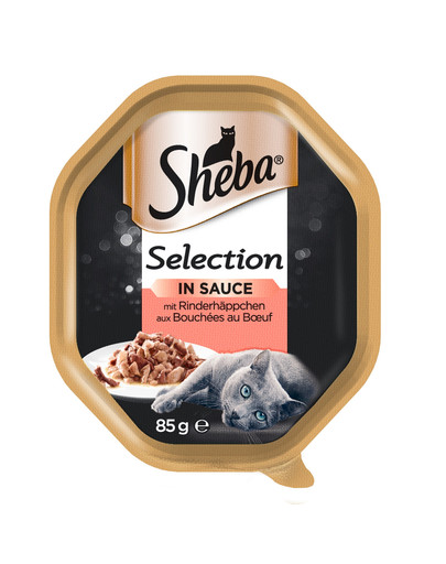 SHEBA Selection 85g su jautiena - katės šlapio maistas padaže 85g