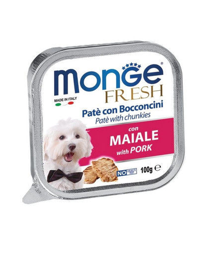 MONGE Fresh Dog Kiaulienos paštetas 100 g