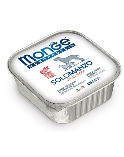 MONGE Monoprotein Solo Dog šunų maistas Jautiena 150 g