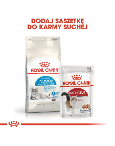 ROYAL CANIN Indoor Apetite Control 3,5 kg sausas maistas suaugusioms katėms, liekantis tik namuose, reikalaujantis valgyti