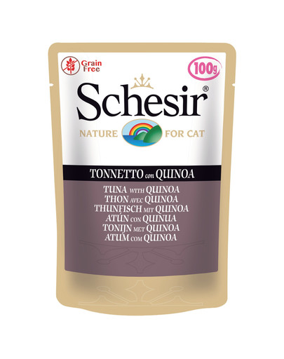 SCHESIR Tunas su kvinoja papildomas maistas katėms 100 g