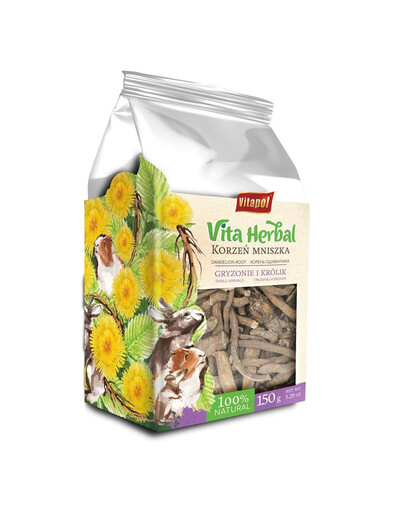 VITAPOL Vita Herbal Kiaulpienės šaknis graužikams ir triušiams 150 g