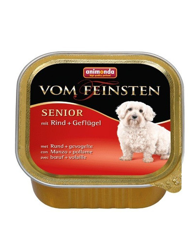 ANIMONDA Vom Feinsten Senior rinkinys su jautiena ir paukštiena 5 x 150 g