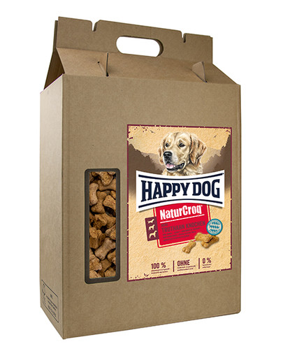 HAPPY DOG NaturCroq Mini Bones Truthahn užkandis mažiems šunims 5 kg