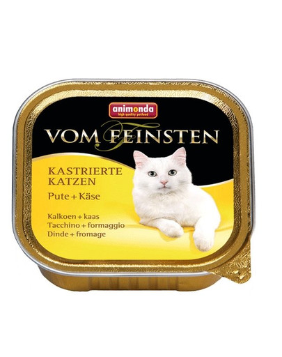 ANIMONDA Vom Feinsten rinkinys su kalakutiena ir sūriu 6 x 100 g