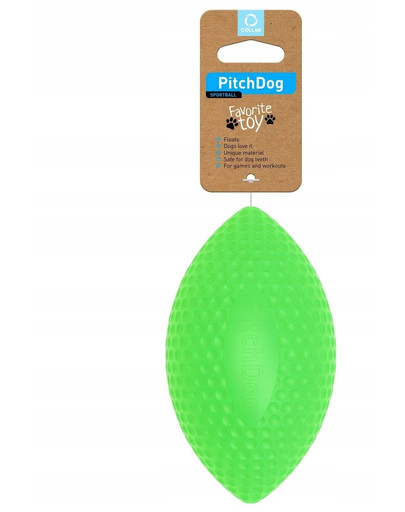PULLER Pitch Dog sport ball green regbio kamuolys šuniui žalias 9 cm x 14 cm