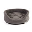 INTERZOO Ovalus šunų guolis su pagalve, pilkas  61x51x16 cm