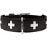 HUNTER Swiss odinis antkaklis dydis S-M (50) 35-43/3,9 cm juodas