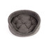 INTERZOO Ovalus šunų guolis su pagalve, pilkas 75x62x22 cm