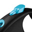 FLEXI Black Design S Cord 5 m blue virvinis automatinis pavadėlis