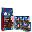 BRIT Premium By Nature Adult Large L 8 kg + 6 x 800 g BRIT vištienos ir širdžių šunų šlapias maistas