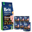 BRIT Premium By Nature Adult Extra Large XL 15 kg + 6 x 800 g BRIT vištienos ir širdžių šunų šlapias maistas