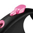 FLEXI Black Design M Cord 5 m pink virvinis automatinis pavadėlis
