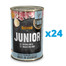 BELCANDO Super Premium Junior Paukštiena, kiaušiniai 24x400 g šlapias šunų maistas