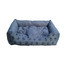 PETSBED Guolis-sofa su pagalvė plieno spalvos su letenėlėms 64 x 48 cm