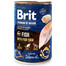 BRIT Premium by Nature 24 x 400 g žuvies ir žuvies odos drėgnas maistas šunims