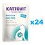 KATTOVIT Feline Diet Gastro antiena su ryžiais 24 x 85 g