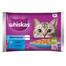 WHISKAS Žuvies delikatesai su lašiša ir tunu drebučiuose 4x85g