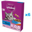 WHISKAS Adult 6x300g sausas ėdalas suaugusioms katėms su gardžiu tunu