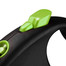 FLEX automatinis pavadėlis „Black Design L“ su 5 m juostinis, žalia spalva