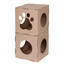 CARTON+ PETS Kartoniniai moduliniai nameliai katėms Twins