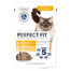 PERFECT FIT Sensitive 1+ 85 g vištienos padažo paketėliai suaugusioms katėms